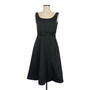 Z Studio Women’s 14 Black Satin Cocktail Dress Fit & Flare Party Holiday Cruise